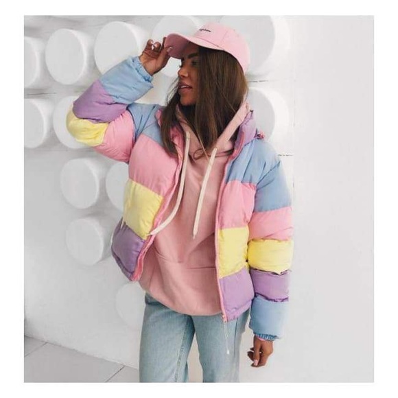 Jackets & Blazers - 🍭NWT PASTEL PUFFER lollipop 🍭